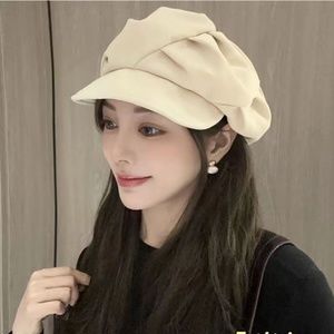 Women's plain adjustable Beret Newsboy Hat